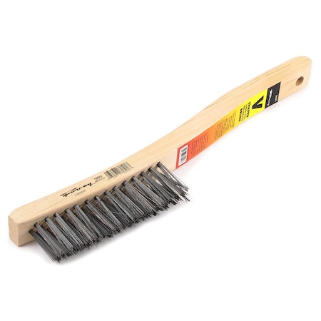 Forney Scratch Brush, V-Groove, Carbon, 3 X 19 Rows 70522